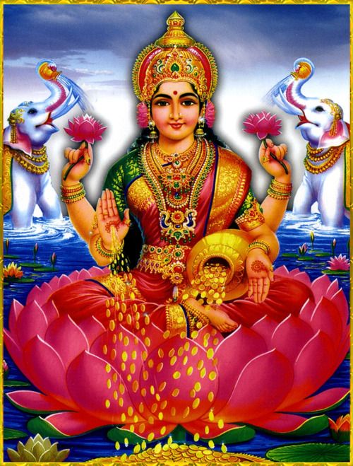 Lord Ganesha and Maa Lakshmi